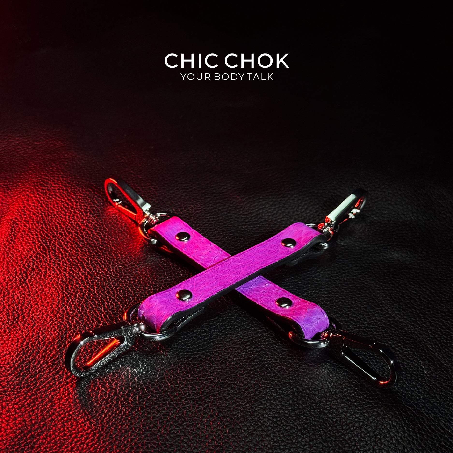 CHICCHOK [Play Time Set] - Genuine Leather Set PurpleSnakeskin