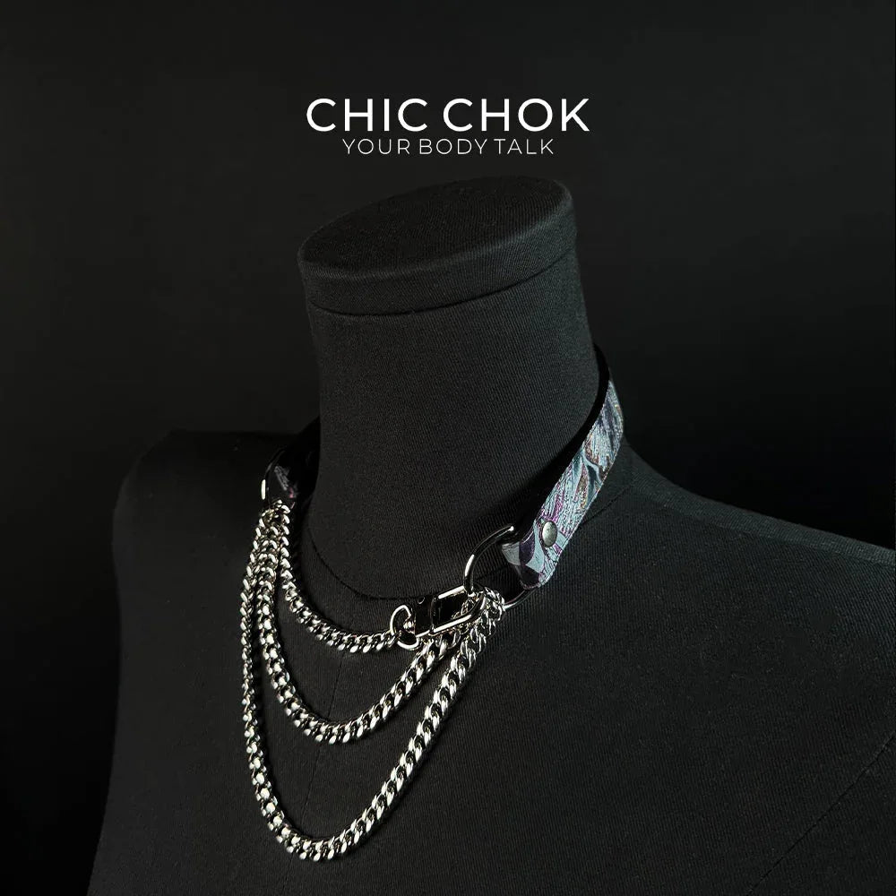 CHICCHOK [Breathless] Pulling Fashion and Fun Choker(Gasping Bloom) - CHICCHOK - Choker