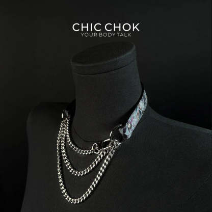 CHICCHOK [Breathless] Pulling Fashion and Fun Choker(Gasping Bloom) - CHICCHOK - Choker