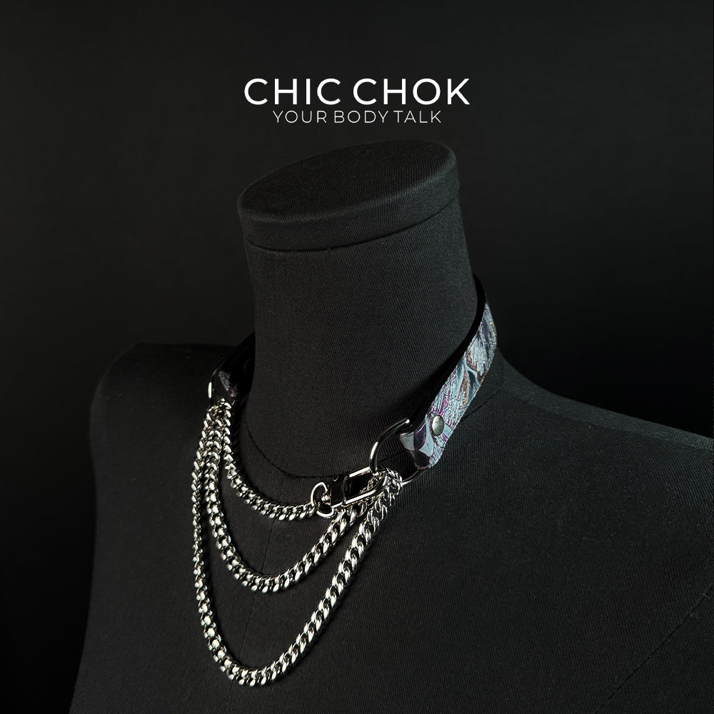 CHICCHOK [Breathless] Pulling Fashion and Fun Choker(Gasping Bloom)