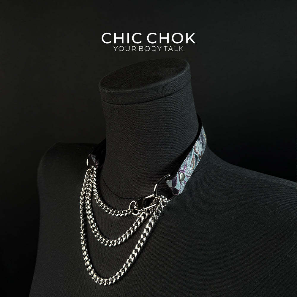 CHICCHOK [Breathless] Pulling Fashion and Fun Choker(Gasping Bloom)