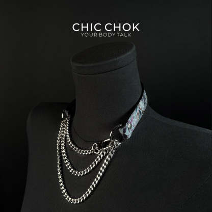 CHICCHOK [Breathless] Pulling Fashion and Fun Choker(Gasping Bloom)