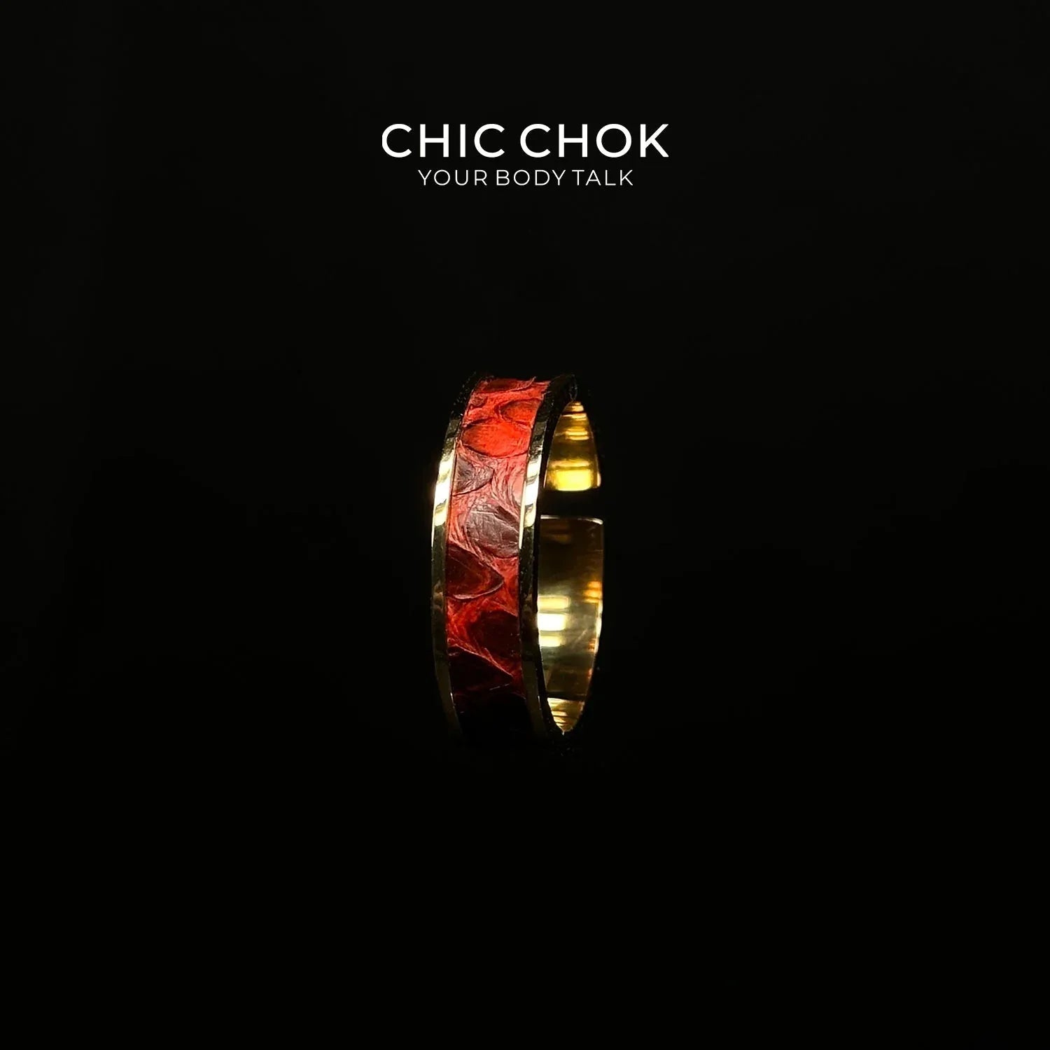 CHICCHOK Classic Open Ring Stainless Steel Subtle Stylish Adjustable Ring - CHICCHOK