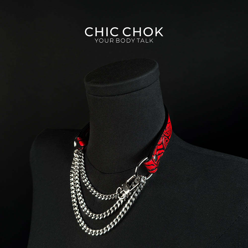 CHICCHOK [Breathless] Pulling Fashion and Fun Choker(Iridescent Paradox)