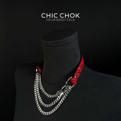 CHICCHOK [Breathless] Pulling Fashion and Fun Choker(Iridescent Paradox)