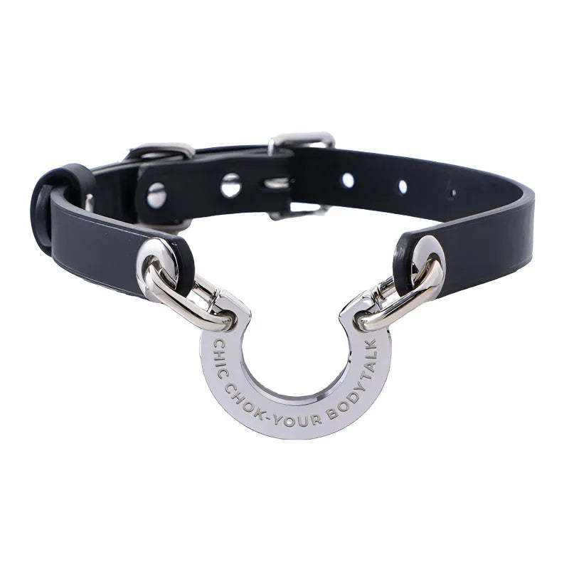 CHICCHOK [Classic C] Classic Horseshoe Pendant Fashion Daily Adjustable Choker - CHICCHOK