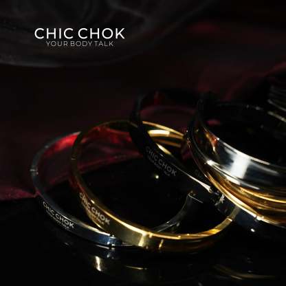 CHICCHOK Classic Close Bracelet Stainless Steel Subtle Stylish Non-Adjustable Bracelet - CHICCHOK