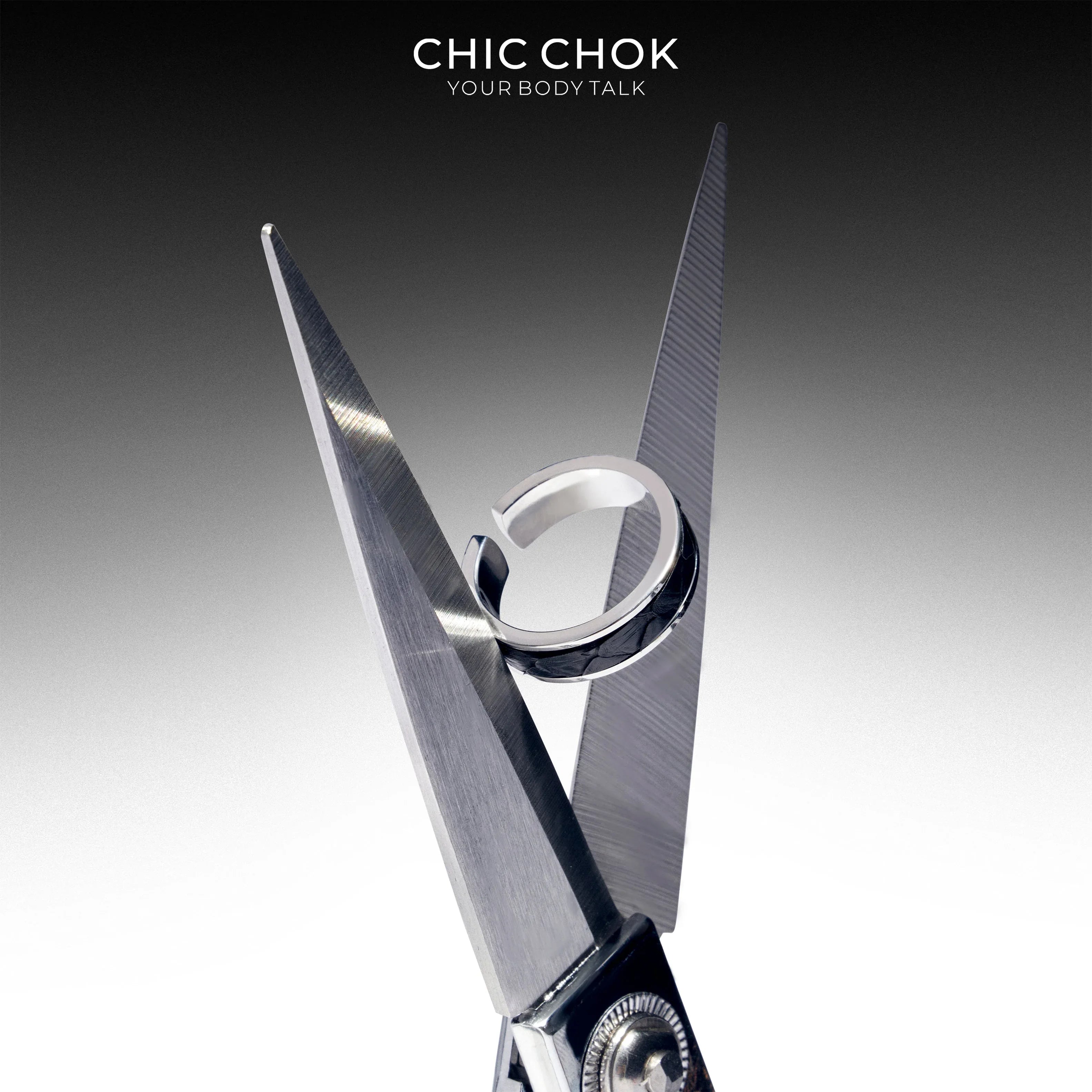 CHICCHOK Classic Open Ring Stainless Steel Subtle Stylish Adjustable Ring - CHICCHOK