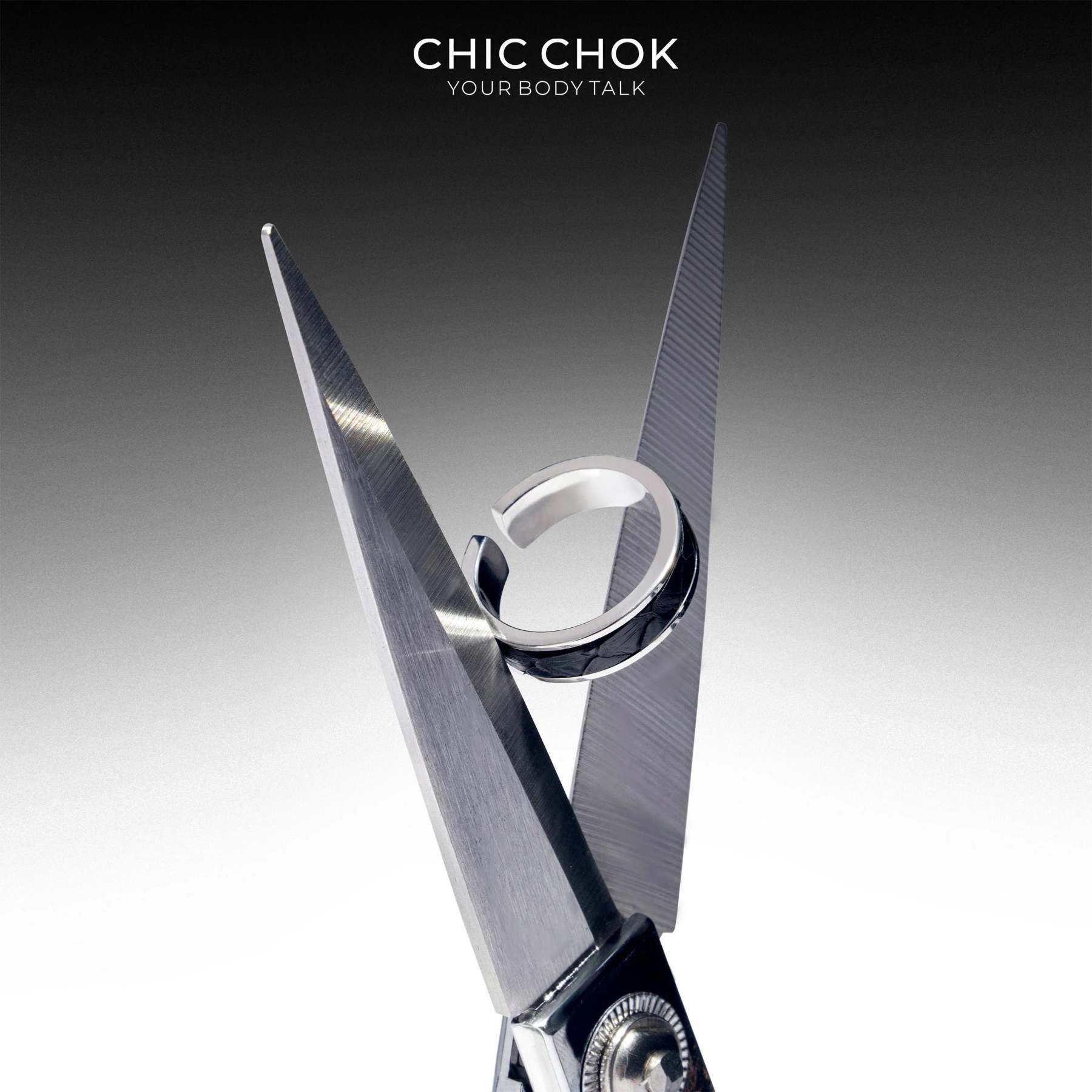 CHICCHOK Classic Open Ring Stainless Steel Subtle Stylish Adjustable Ring - CHICCHOK