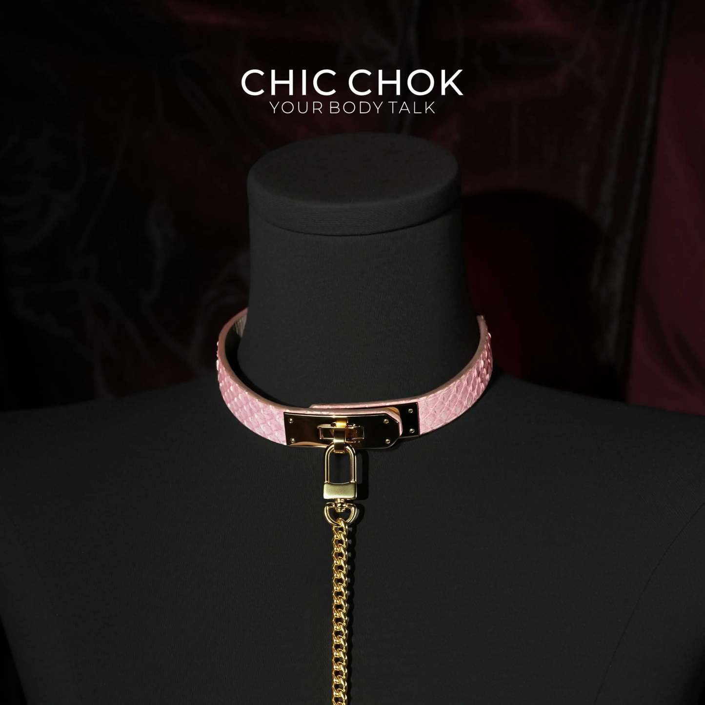 CHICCHOK - Kelly buckle Dimple Choker - CHICCHOK - Choker