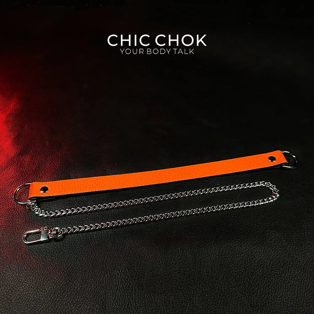 CHICCHOK [Breathless] Pulling Fashion and Fun Choker(Orange) - CHICCHOK