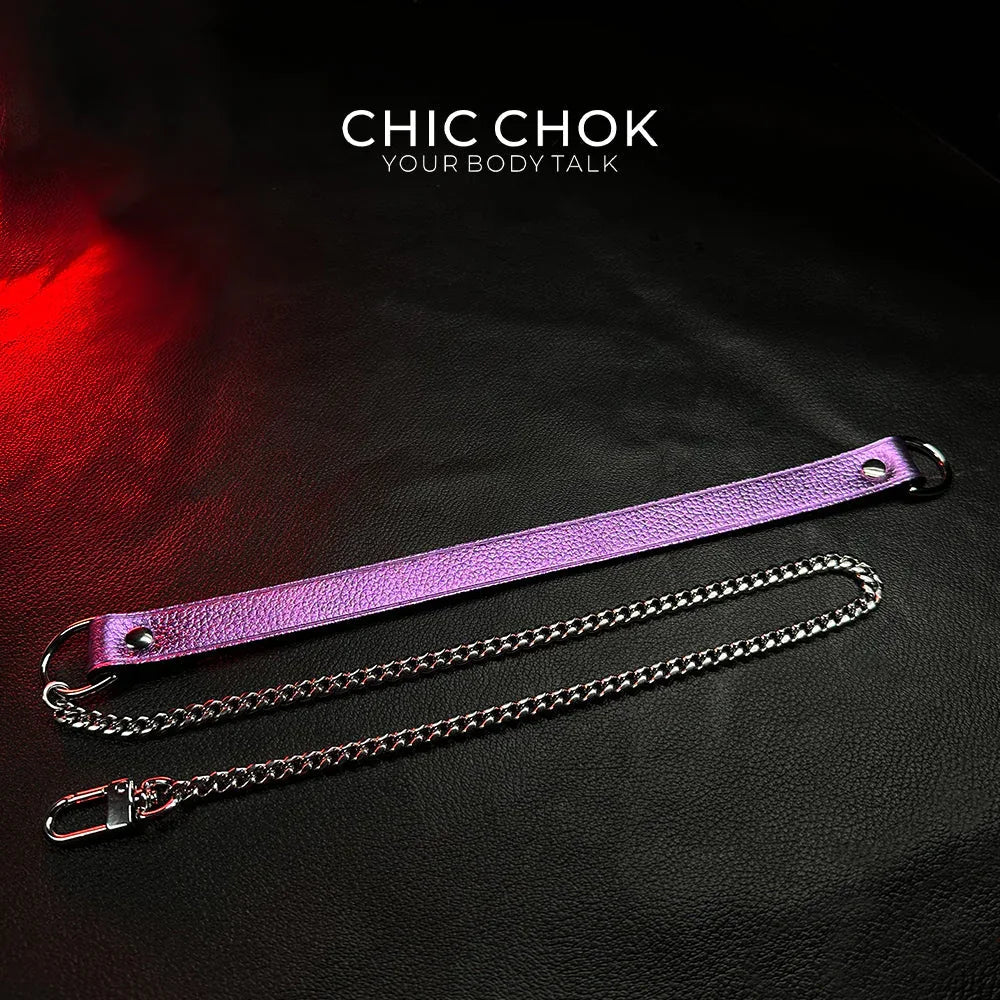 CHICCHOK [Breathless] Pulling Fashion and Fun Choker(Purple) - CHICCHOK