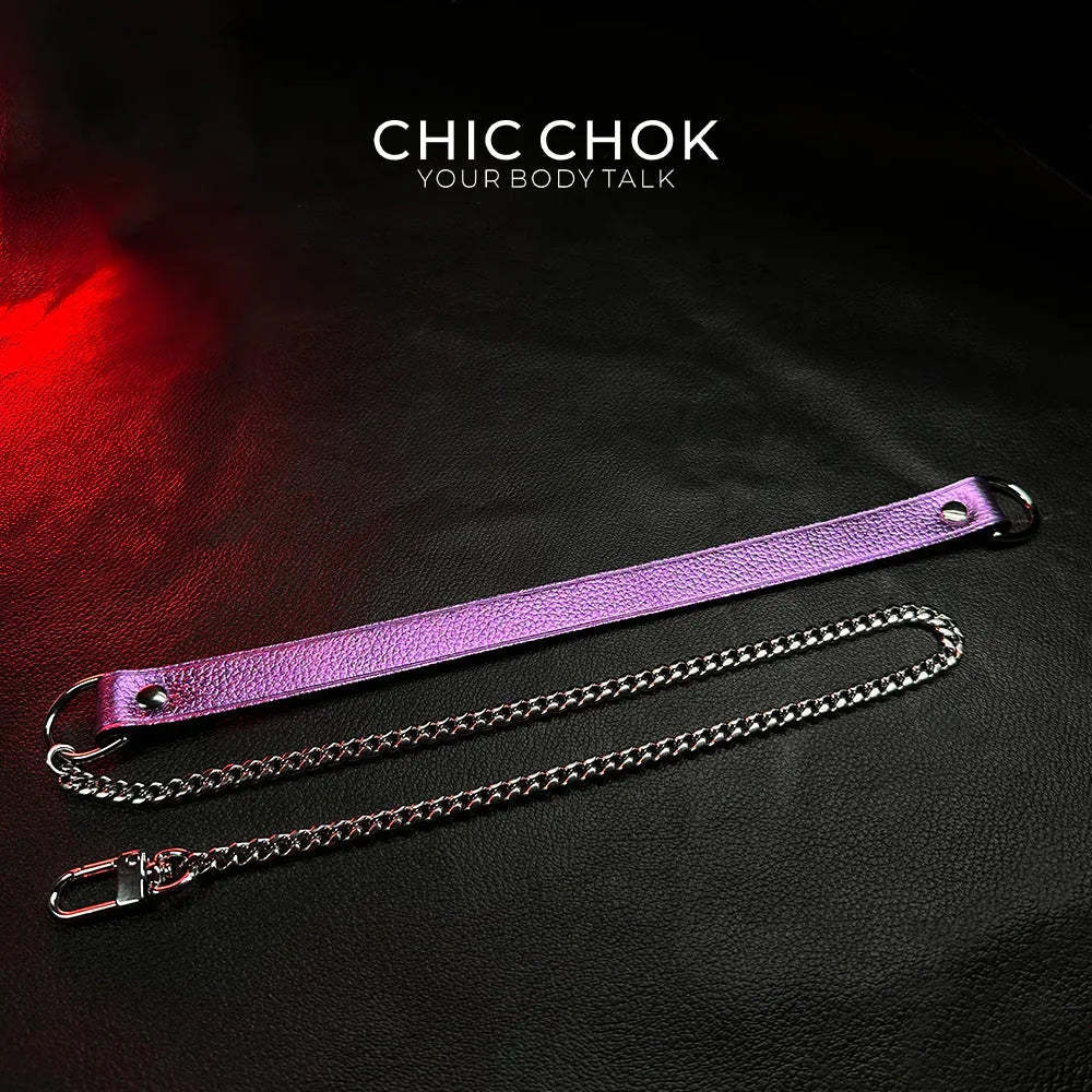 CHICCHOK [Breathless] Pulling Fashion and Fun Choker(Purple) - CHICCHOK