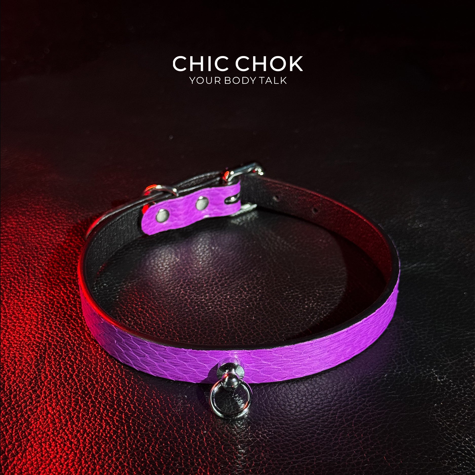 CHICCHOK [Play Time Set] - Genuine Leather Set PurpleSnakeskin