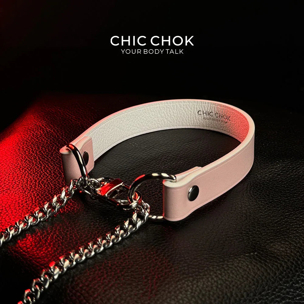 CHICCHOK [Breathless] Pulling Fashion and Fun Choker Pink - CHICCHOK