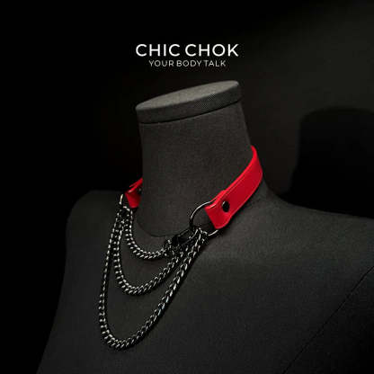 CHICCHOK [Breathless] Pulling Fashion and Fun Choker Red - CHICCHOK - Choker