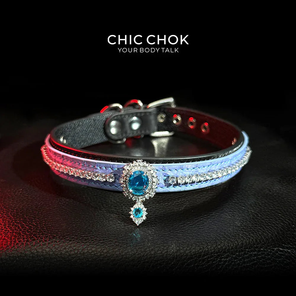 CHIC CHOK [Azure Wish] Atlantis Sapphire Neck Ring - Mystery and Luxury - CHICCHOK