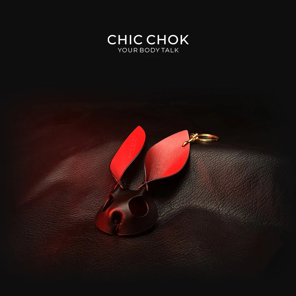 CHICCHOK [Bunny Keychain] Handcrafted Genuine Leather Bunny Keychain - CHICCHOK