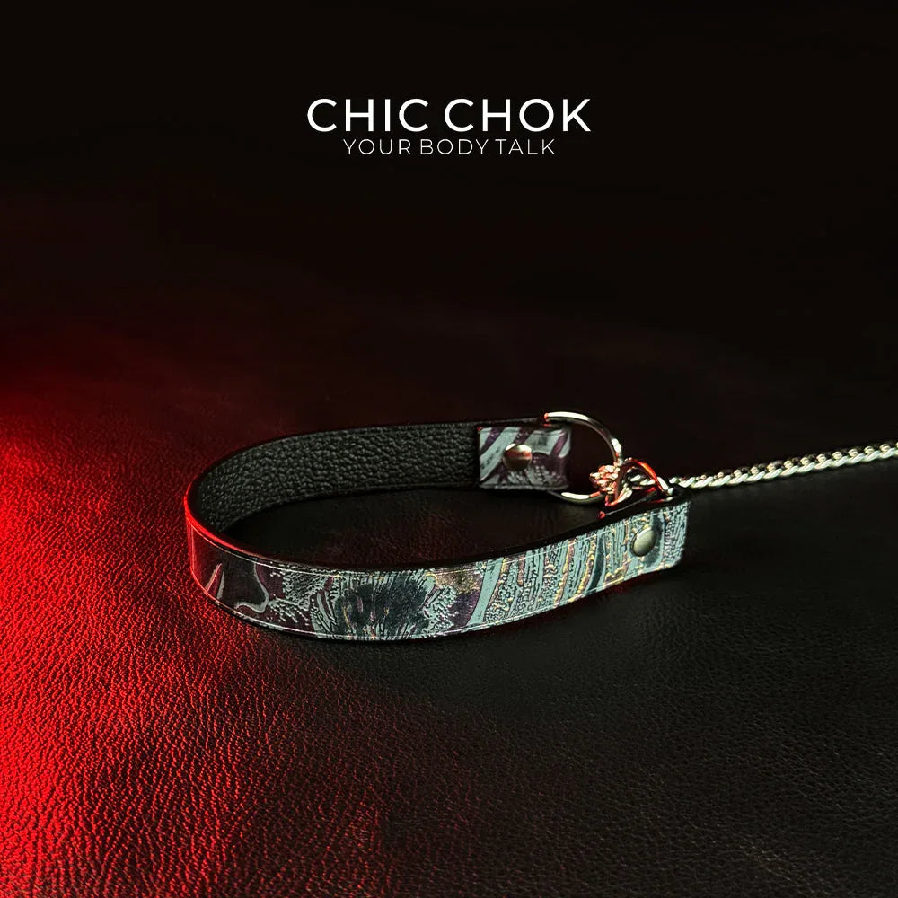 CHICCHOK [Breathless] Pulling Fashion and Fun Choker(Gasping Bloom) - CHICCHOK - Choker
