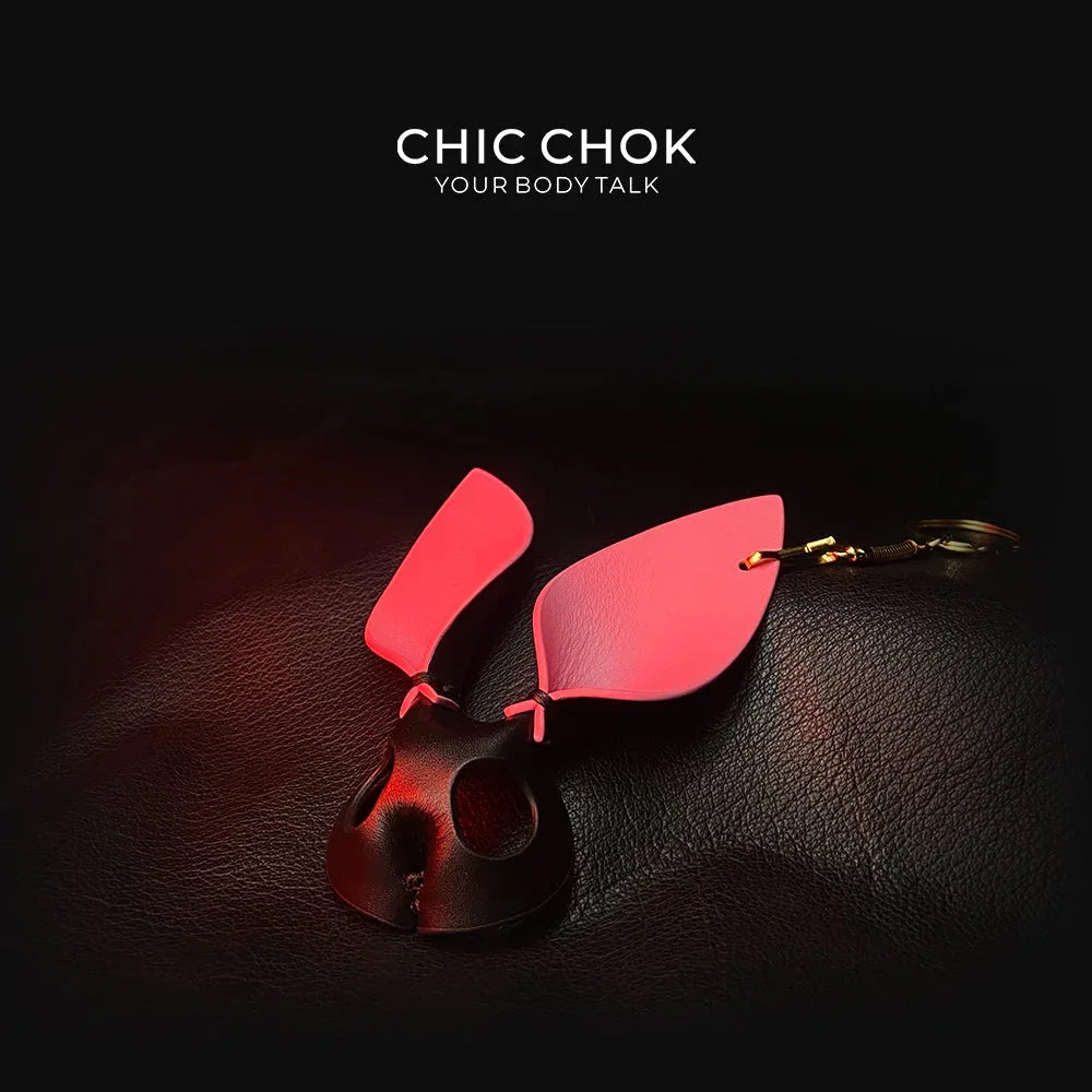 CHICCHOK [Bunny Keychain] Handcrafted Genuine Leather Bunny Keychain - CHICCHOK