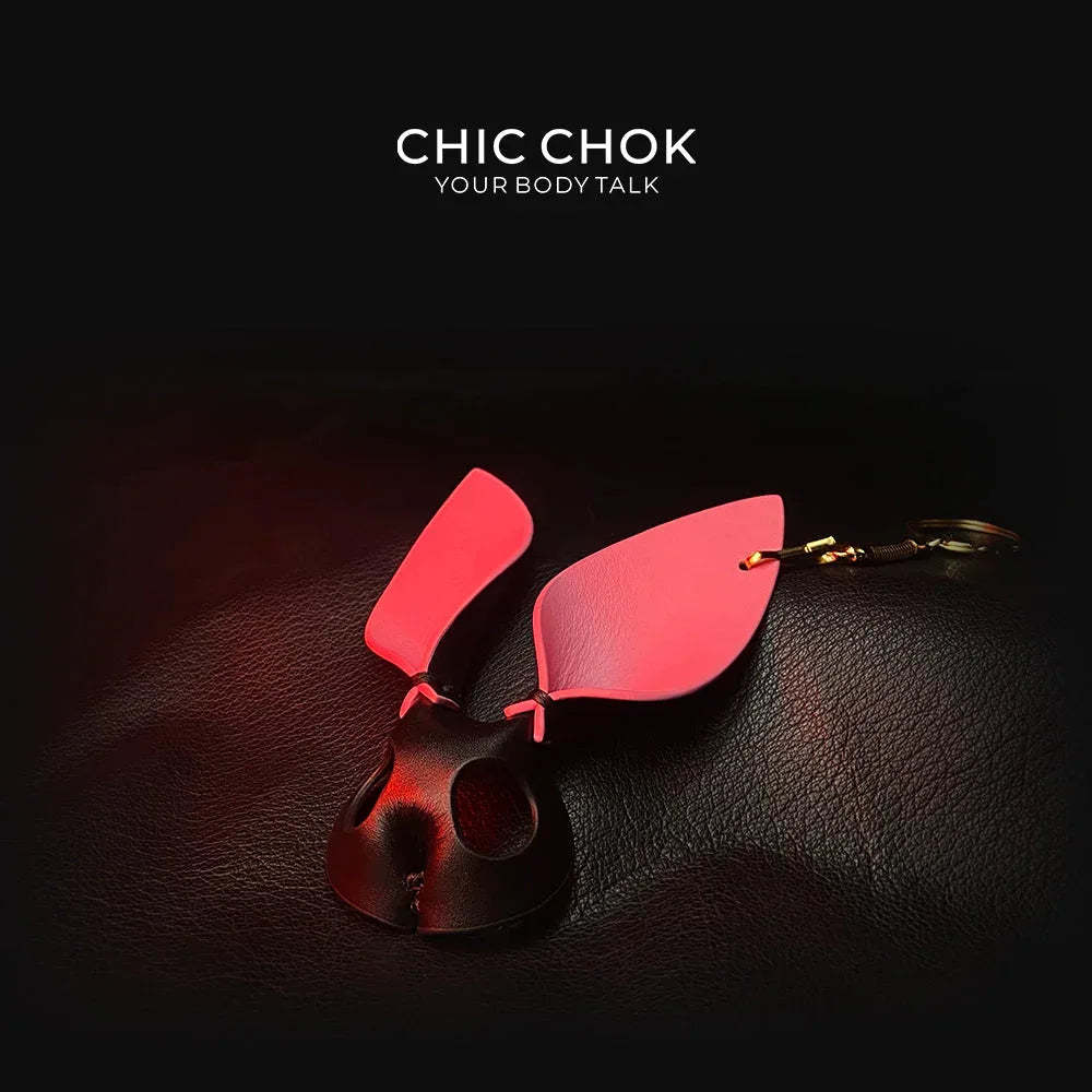 CHICCHOK [Bunny Keychain] Handcrafted Genuine Leather Bunny Keychain - CHICCHOK