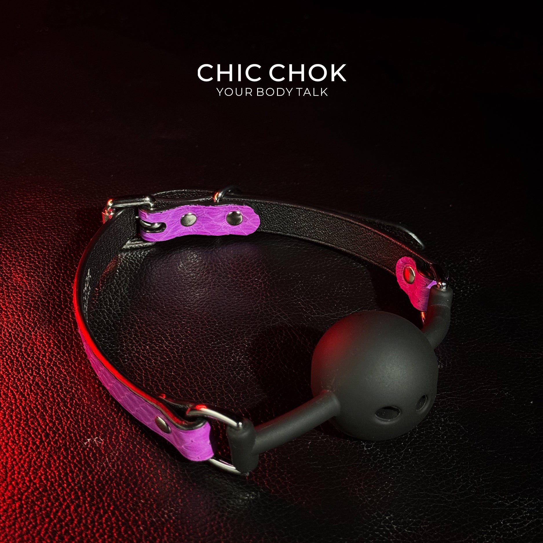 CHICCHOK [Play Time Set] - Genuine Leather Set PurpleSnakeskin