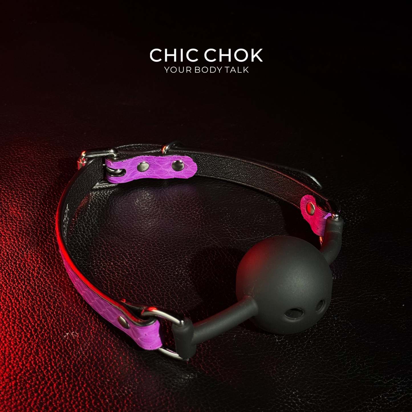 CHICCHOK [Play Time Set] - Genuine Leather Set PurpleSnakeskin