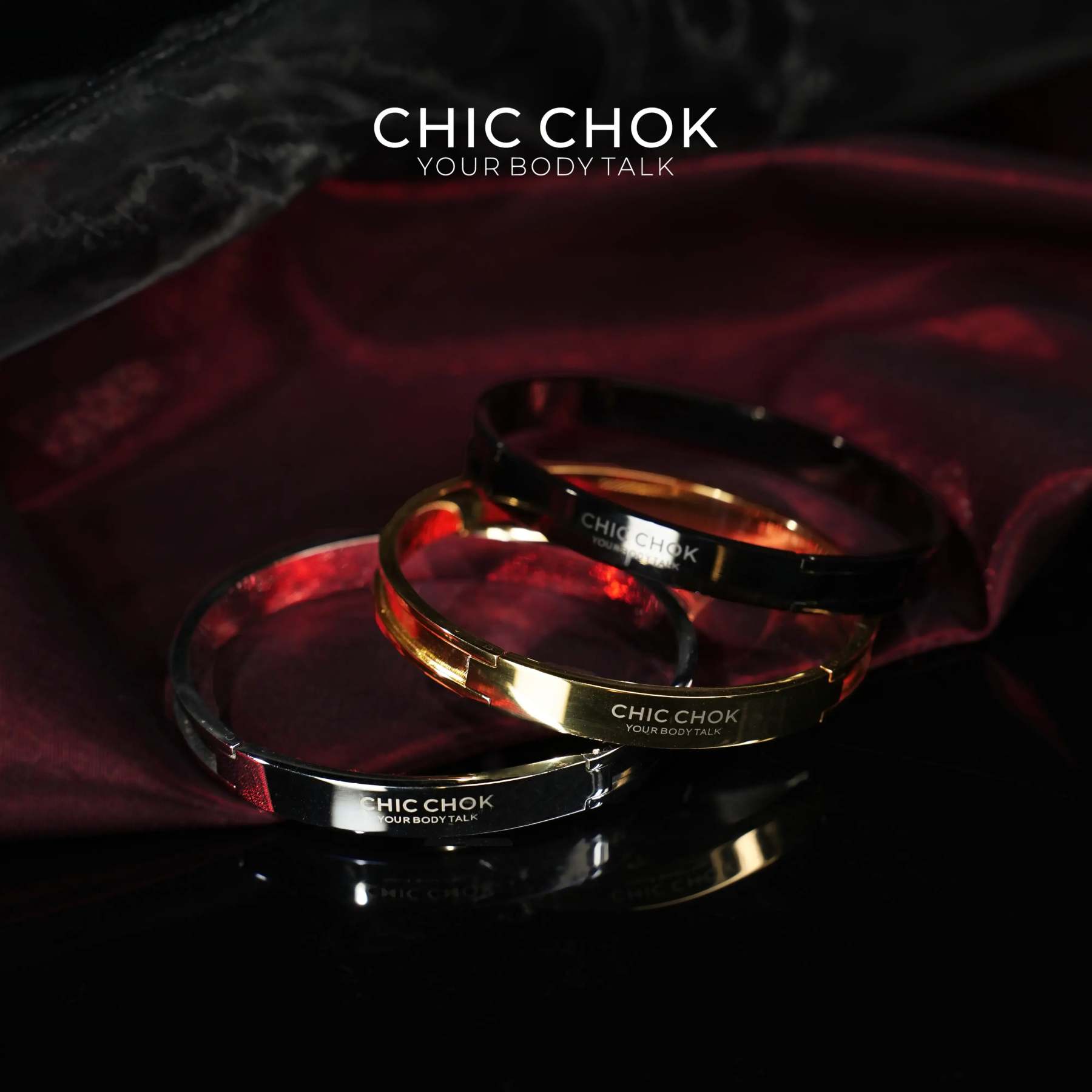 CHICCHOK Classic Close Bracelet Stainless Steel Subtle Stylish Non-Adjustable Bracelet - CHICCHOK
