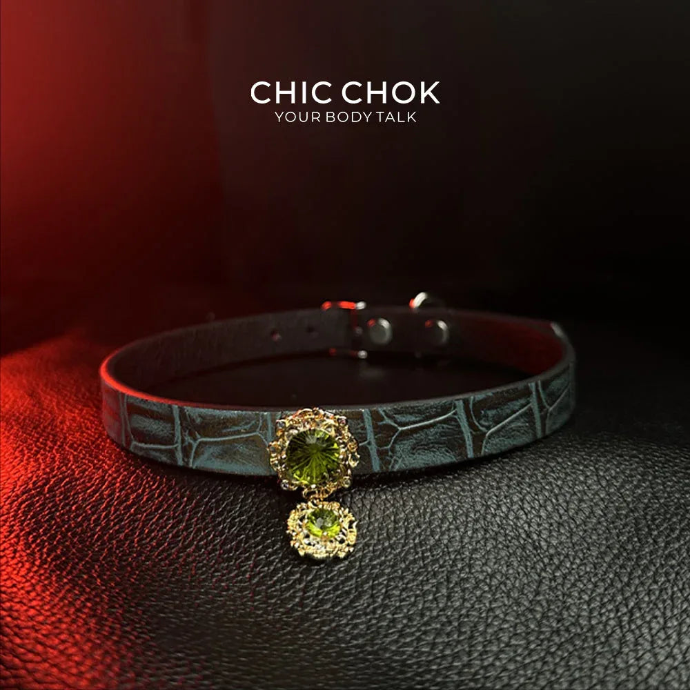 CHICCHOK [Emerald Dream] - Eternal Love, Sparkling Time Choker - CHICCHOK