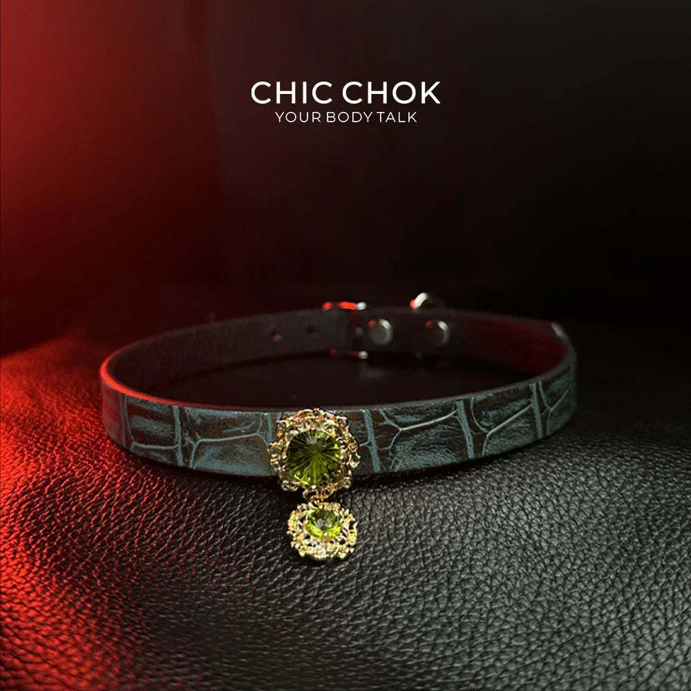 CHICCHOK [Emerald Dream] - Eternal Love, Sparkling Time Choker - CHICCHOK