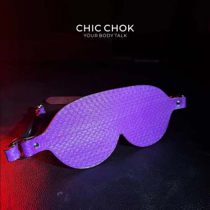 Purple Snakeskin Leather Necklace Set - Handmade Boho Jewelry - CHICCHOK