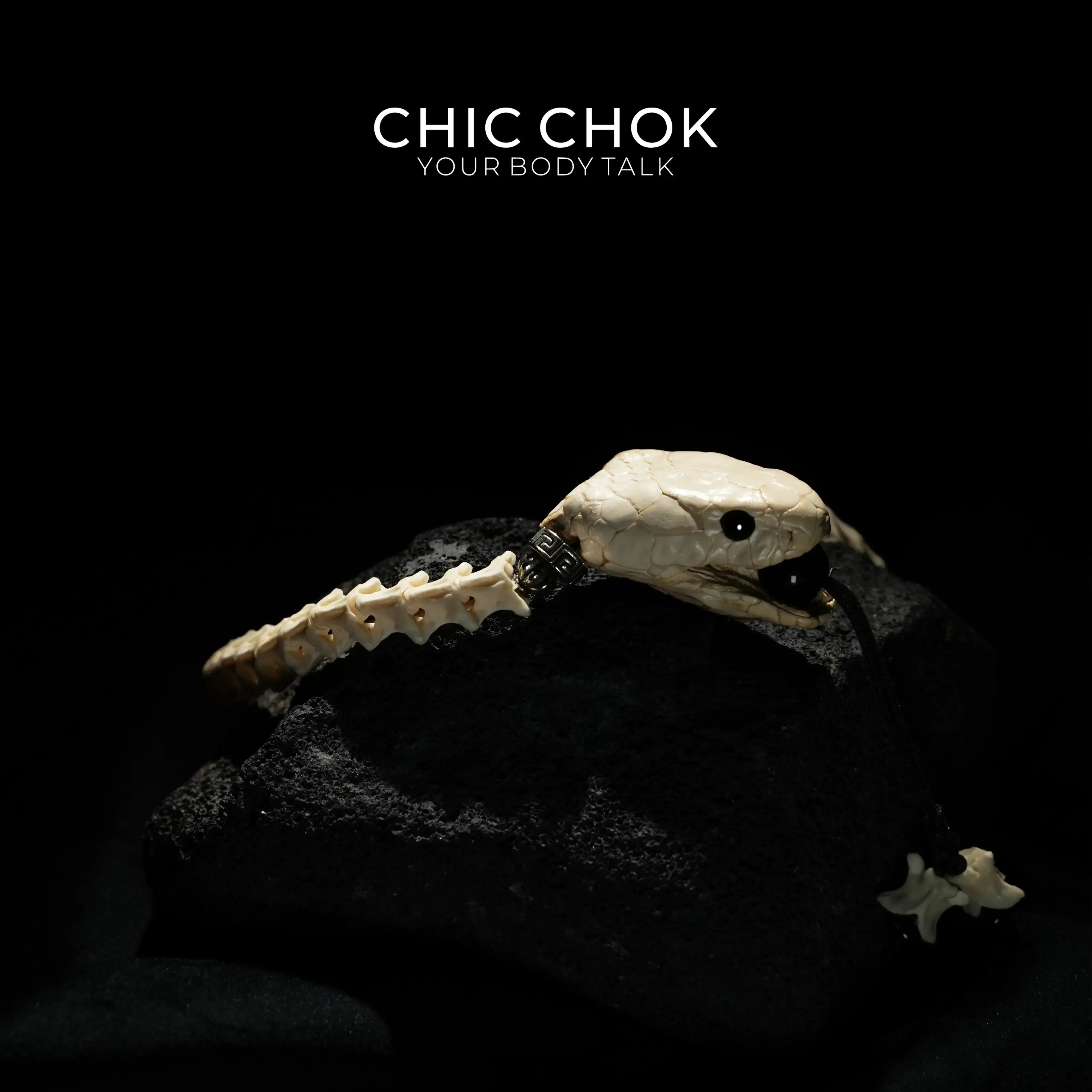 CHIC CHOK [Serpent Bone Pledge] Bracelet—A Wild Declaration of Dark Aesthetics - CHICCHOK