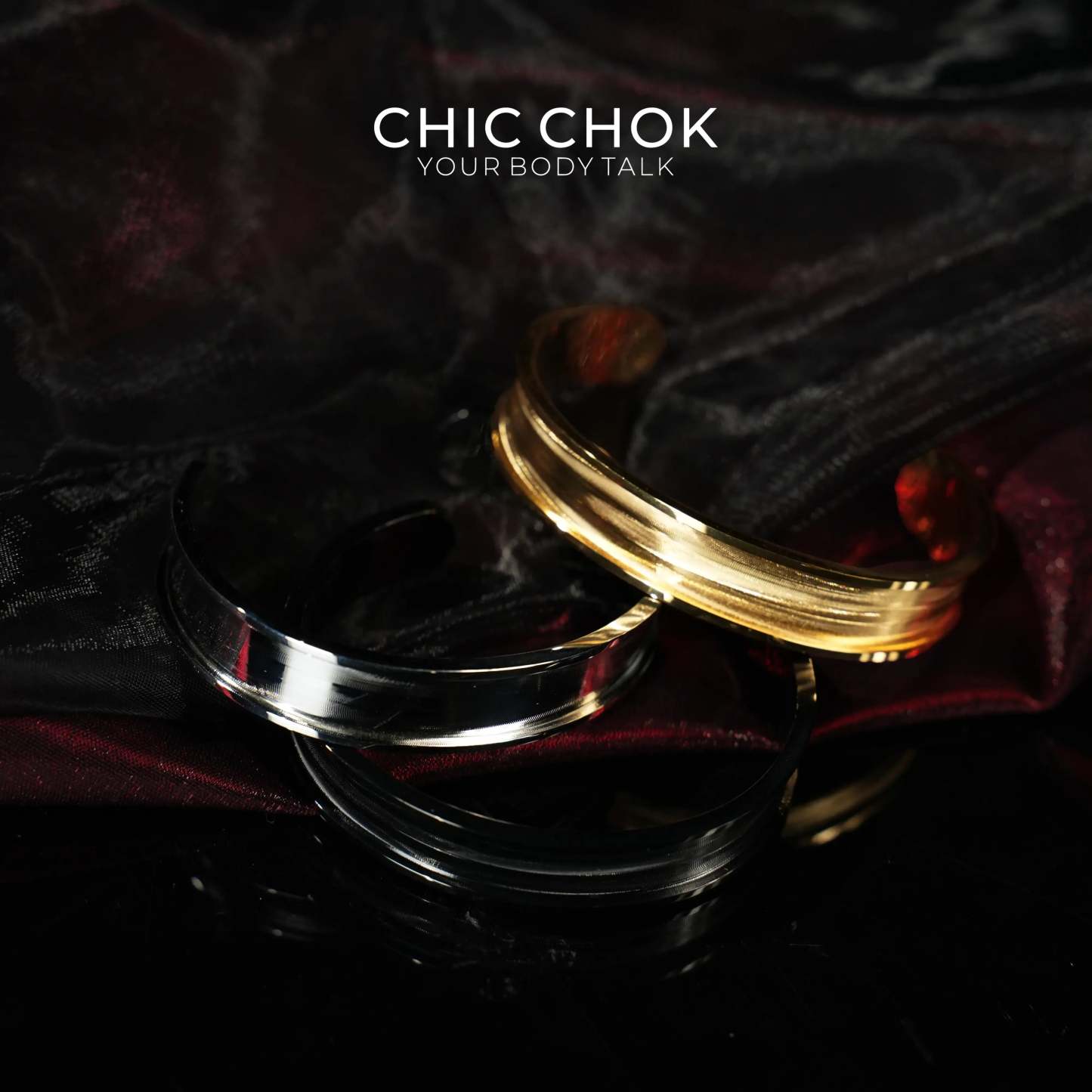CHICCHOK Classic Close Bracelet Stainless Steel Subtle Stylish Non-Adjustable Bracelet - CHICCHOK