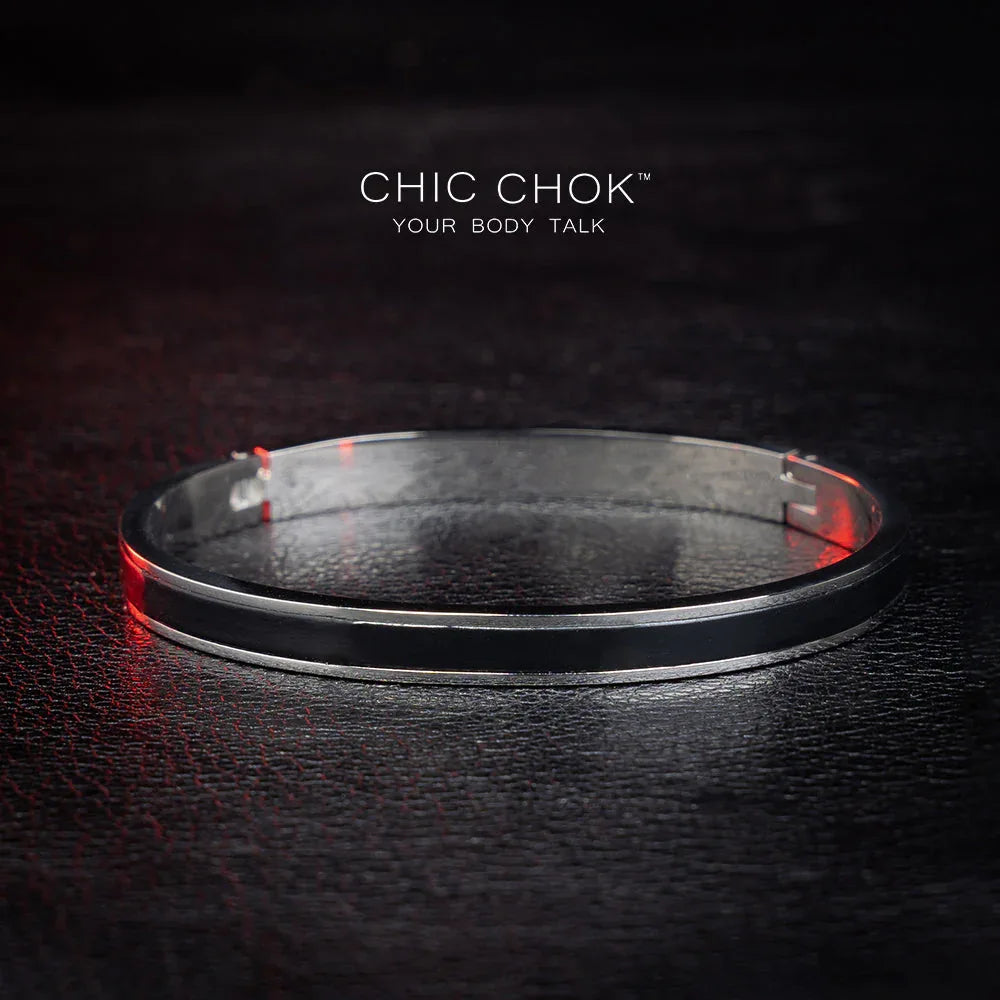 CHICCHOK [Abyss] - Stainless Steel Black Alligator Non-Adjustable Bracelet - CHICCHOK