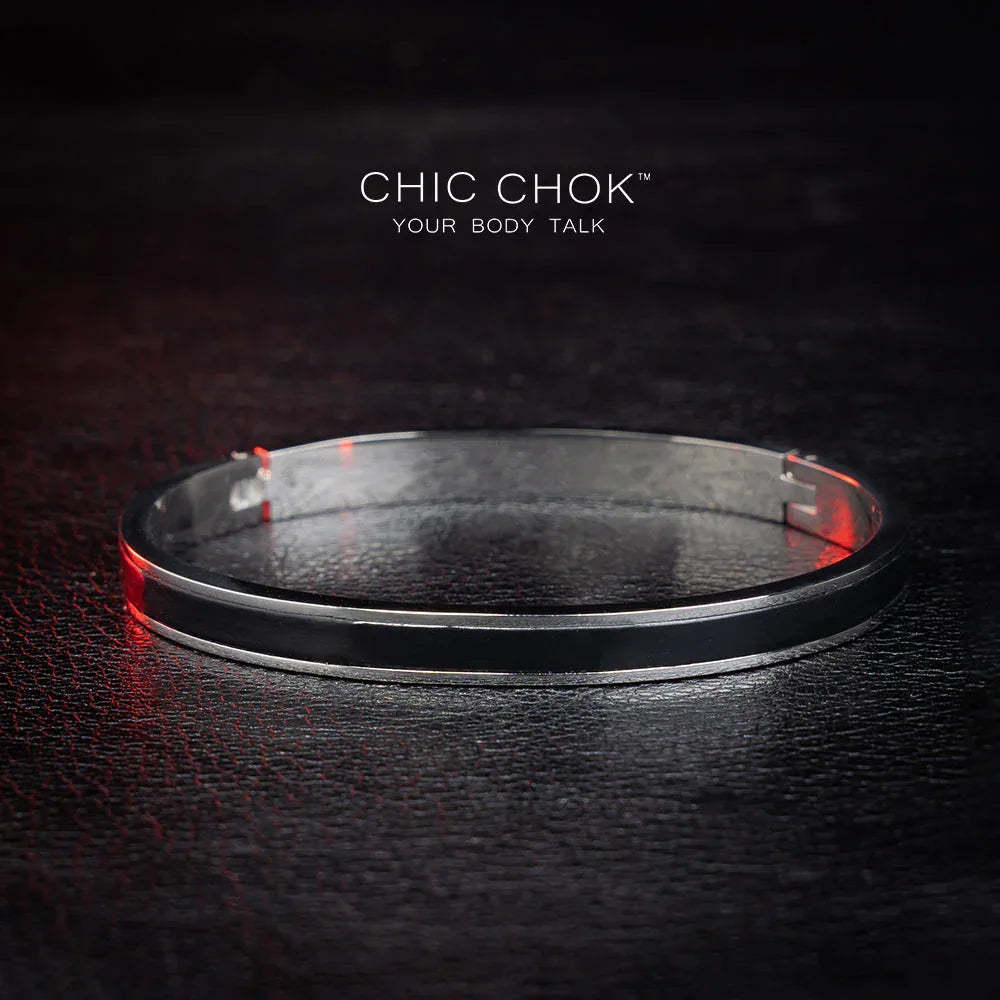 CHICCHOK [Abyss] - Stainless Steel Black Alligator Non-Adjustable Bracelet - CHICCHOK