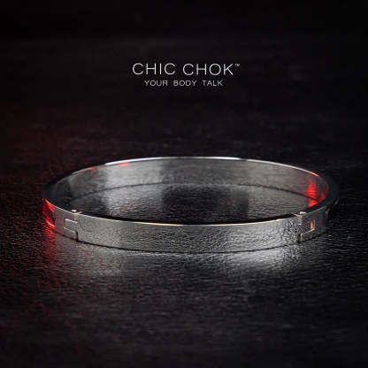 CHICCHOK [Abyss] - Stainless Steel Black Alligator Non-Adjustable Bracelet - CHICCHOK