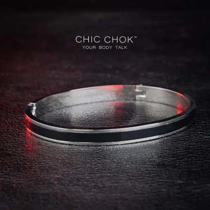 CHICCHOK [Abyss] - Stainless Steel Black Alligator Non-Adjustable Bracelet - CHICCHOK