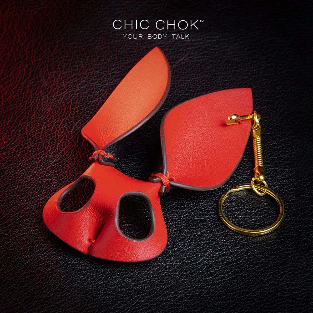 CHICCHOK [Bunny Keychain] Handcrafted Genuine Leather Bunny Keychain - CHICCHOK