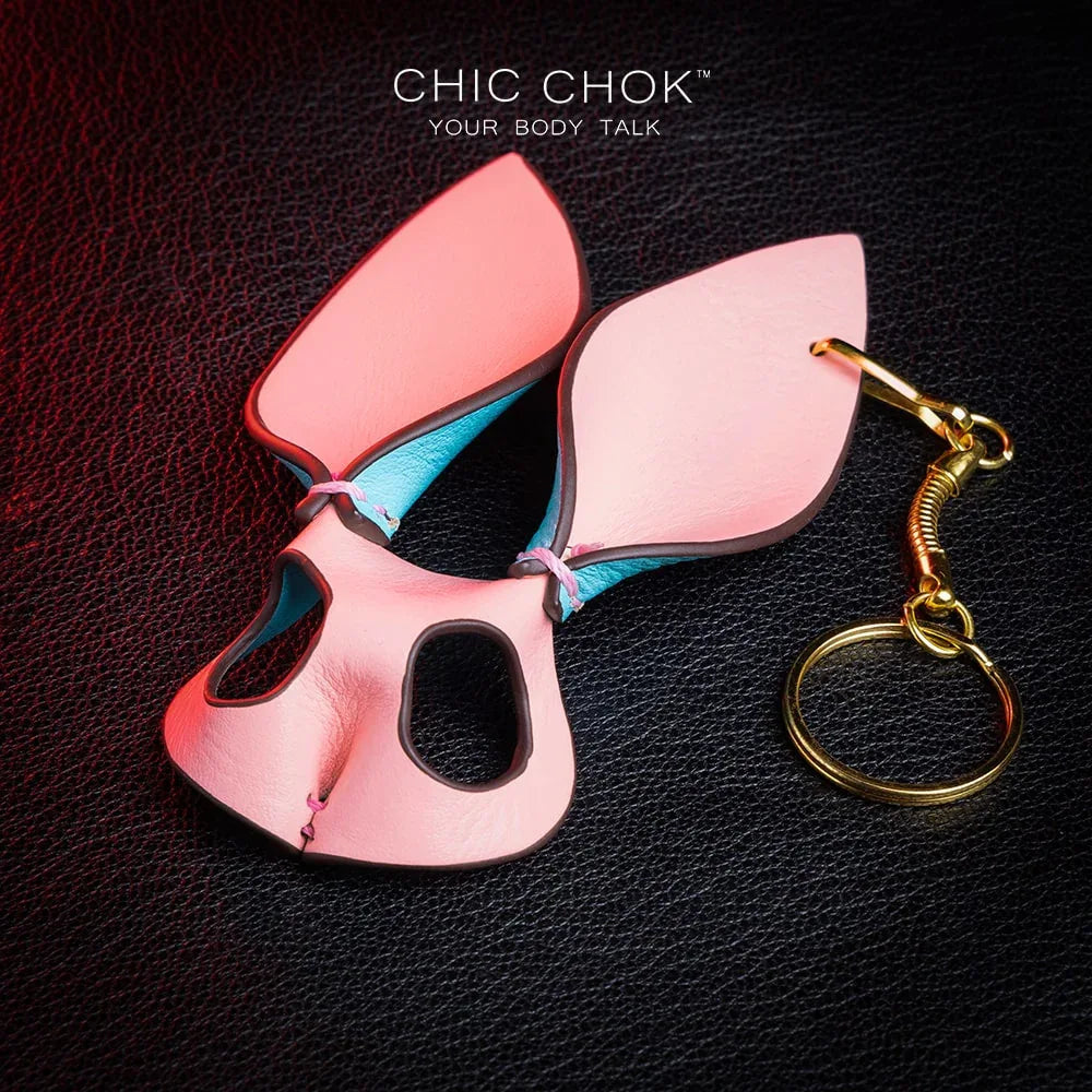 CHICCHOK [Bunny Keychain] Handcrafted Genuine Leather Bunny Keychain - CHICCHOK