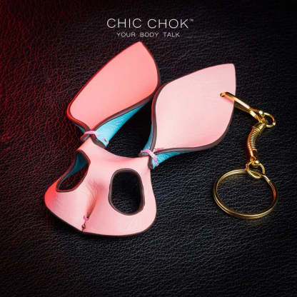 CHICCHOK [Bunny Keychain] Handcrafted Genuine Leather Bunny Keychain - CHICCHOK