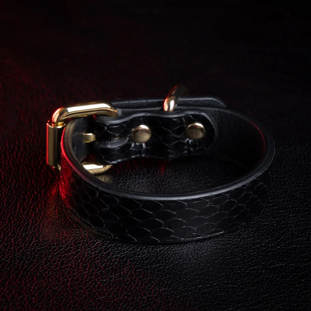 CHICCHOK [Conqueror] - Black Python Stylish Adjustable Bracelet - CHICCHOK
