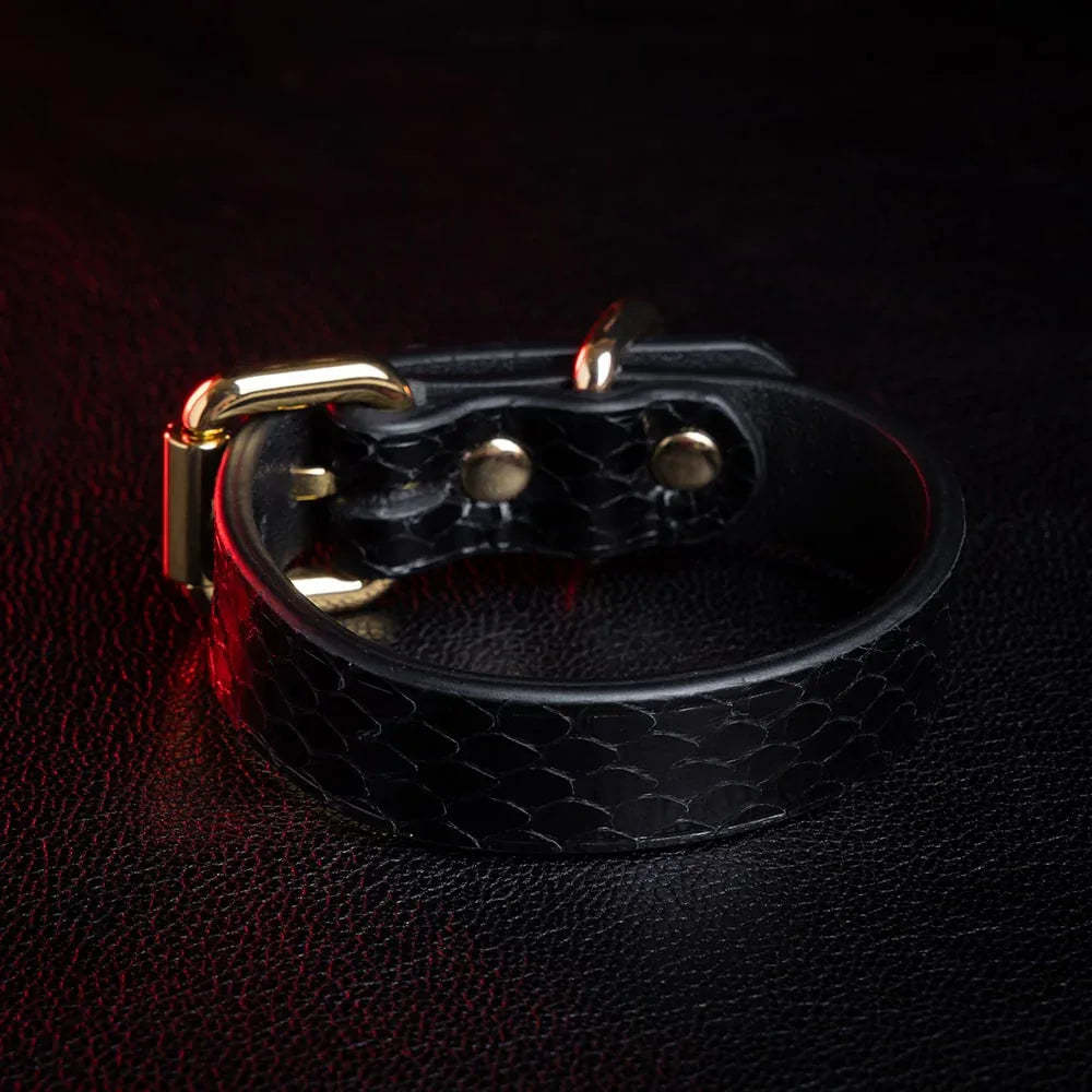 CHICCHOK [Conqueror] - Black Python Stylish Adjustable Bracelet - CHICCHOK