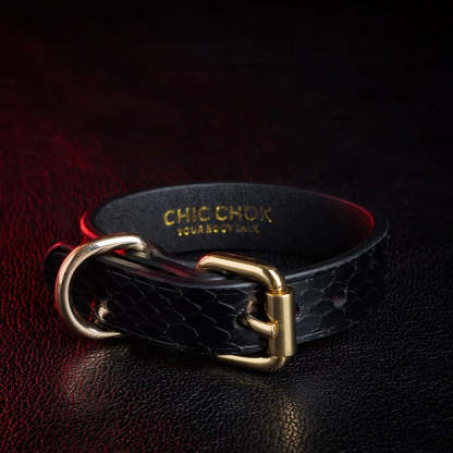 CHICCHOK [Conqueror] - Black Python Stylish Adjustable Bracelet - CHICCHOK
