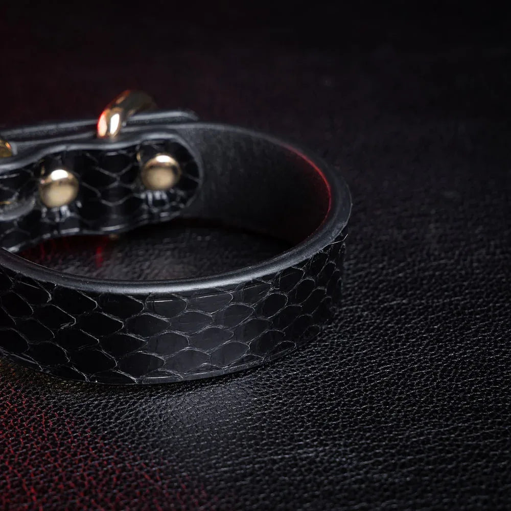CHICCHOK [Conqueror] - Black Python Stylish Adjustable Bracelet - CHICCHOK
