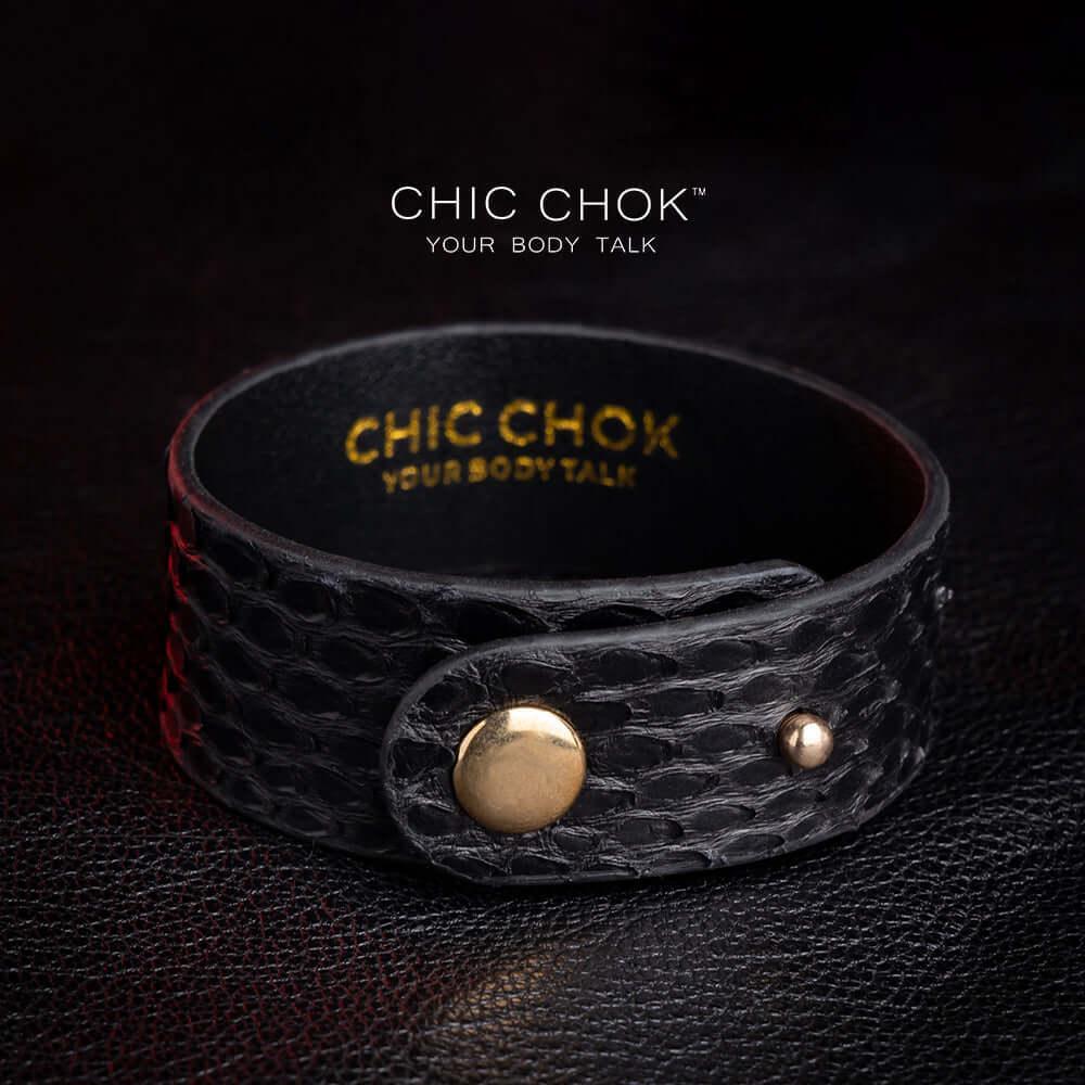 CHICCHOK [Dark Forest] - Black Python Adjustable Bracelet - CHICCHOK