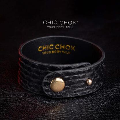 CHICCHOK [Dark Forest] - Black Python Adjustable Bracelet - CHICCHOK