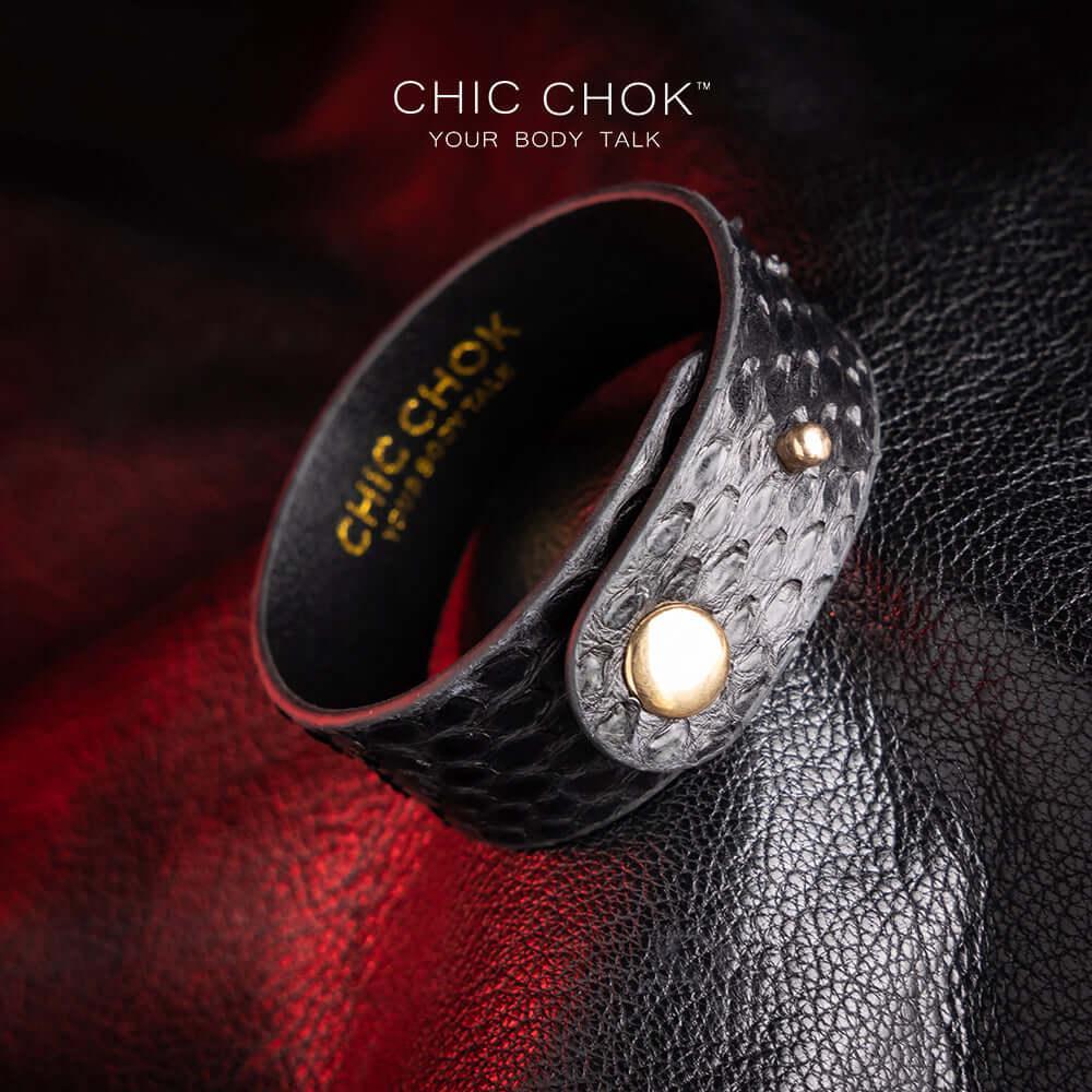 CHICCHOK [Dark Forest] - Black Python Adjustable Bracelet - CHICCHOK