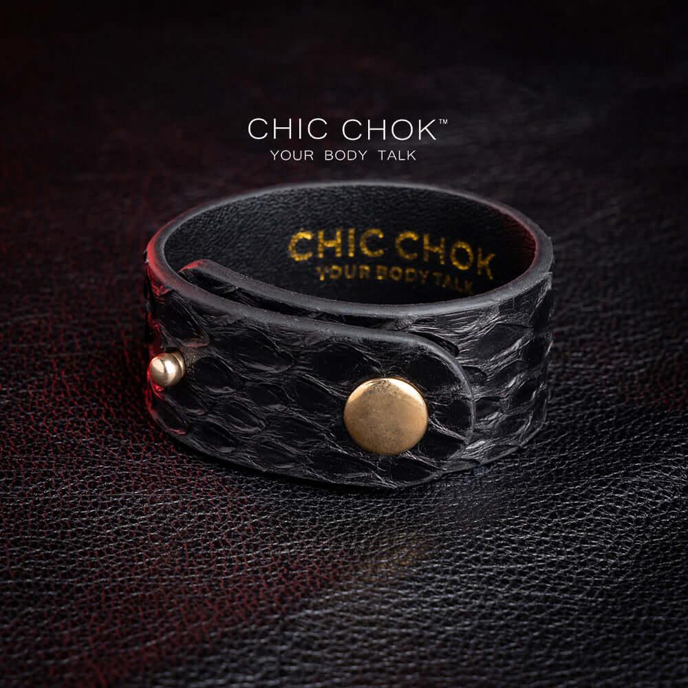CHICCHOK [Dark Forest] - Black Python Adjustable Bracelet - CHICCHOK