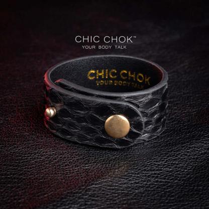 CHICCHOK [Dark Forest] - Black Python Adjustable Bracelet - CHICCHOK