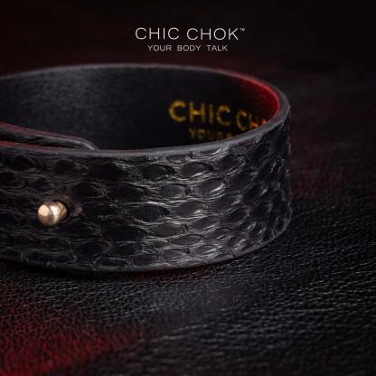 CHICCHOK [Dark Forest] - Black Python Adjustable Bracelet - CHICCHOK
